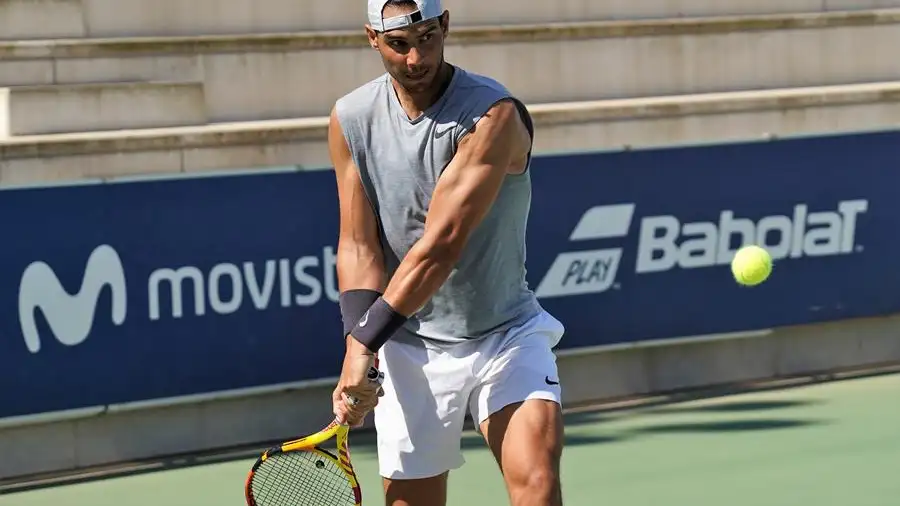 Rafa Nadal vuelve a los entrenamientos Rafa Nadal vuelve a los entrenamientos