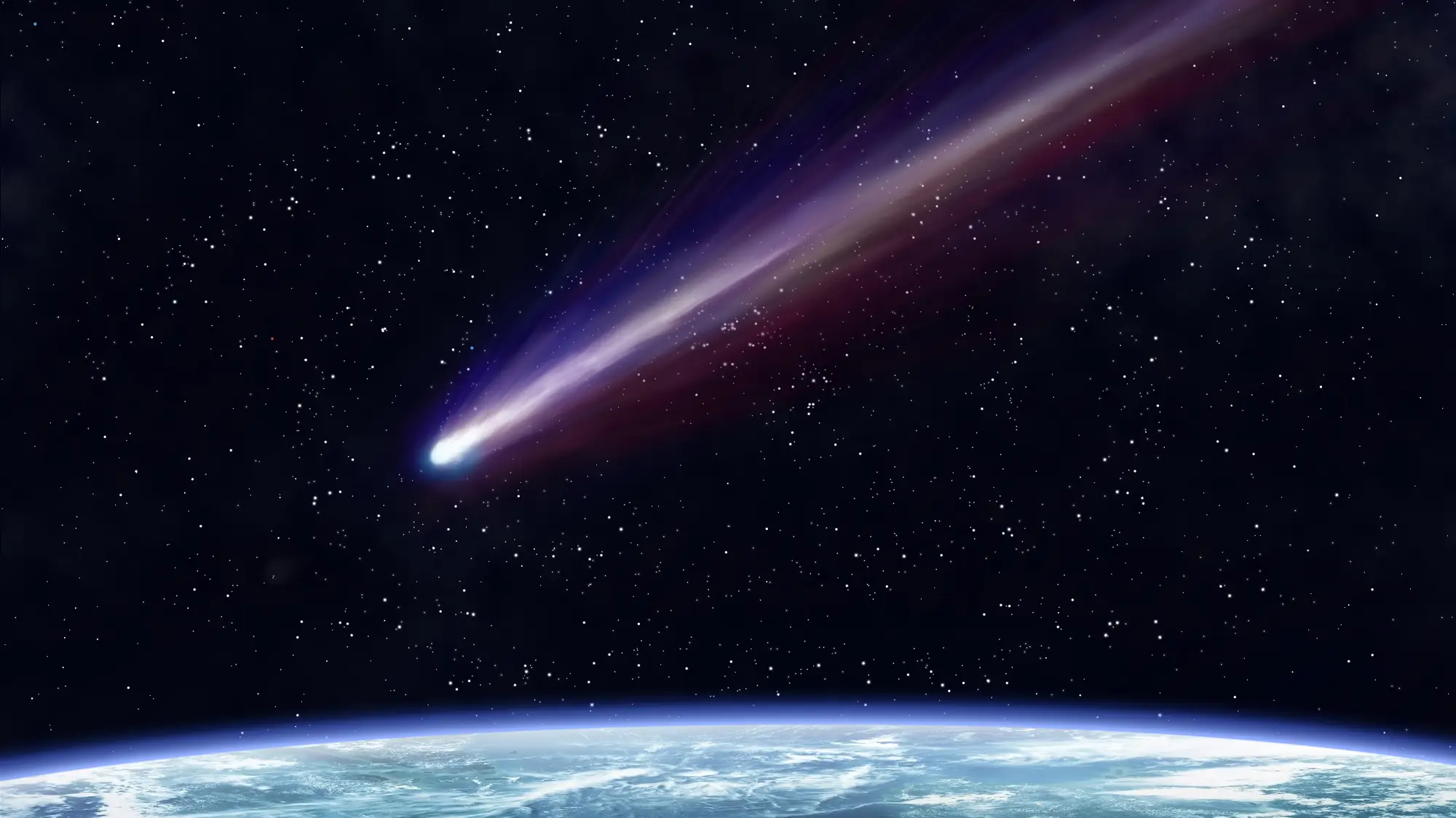 Asteroide aproxim&aacute;ndose a la Tierra
