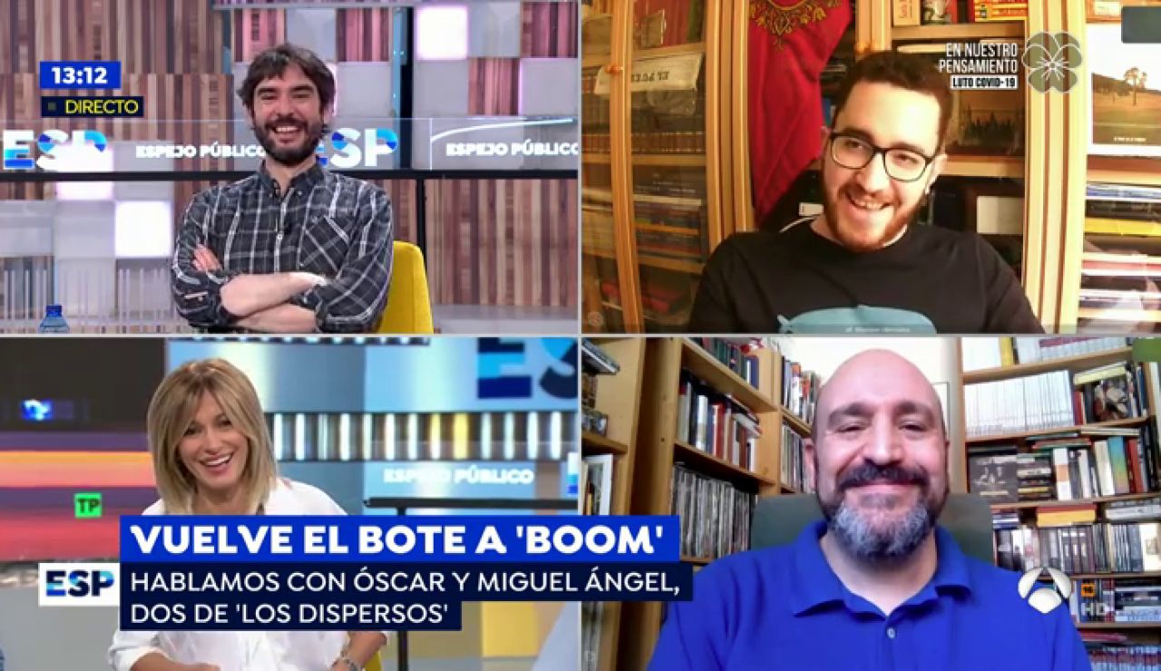 'Los dispersos', motivados a ganar en los nuevos programas de '¡Boom!': "No vamos a dejar de responder a una pregunta por engordar el bote" 'Los dispersos', motivados a ganar en los nuevos programas de '¡Boom!': "No vamos a dejar de responder a una pregunta por engordar el bote"