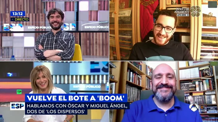 'Los dispersos', motivados a ganar en los nuevos programas de '¡Boom!': "No vamos a dejar de responder a una pregunta por engordar el bote" 'Los dispersos', motivados a ganar en los nuevos programas de '¡Boom!': "No vamos a dejar de responder a una pregunta por engordar el bote"