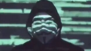 Captura de pantalla del comunicado de Anonymous.