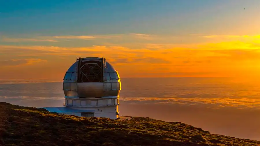 Vista del mayor telescopio del mundo, el Grantecan, en Santa Cruz de Tenerife