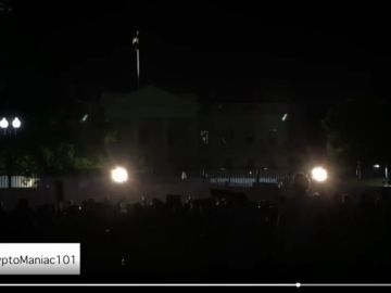 Las imágenes del apagón en la Casa Blanca en el sexto día de protestas por la muerte de George Floyd