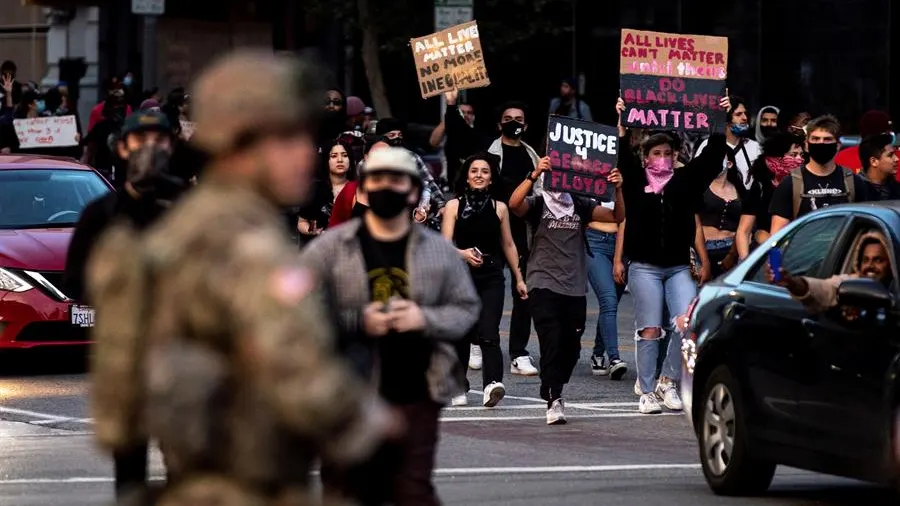 Disturbios en California