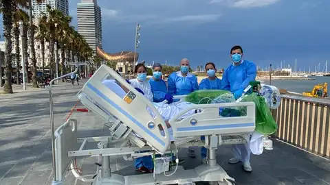 Un paciente de la UCI del hospital del Mar en Barcelona, puede cumplir su deseo de ver el mar Coronavirus