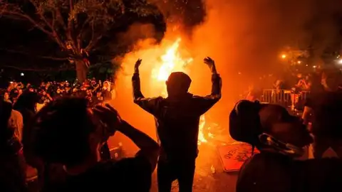 Protestas alrededor de la Casa Blanca por la muerte de George Floyd Protestas alrededor de la Casa Blanca por la muerte de George Floyd
