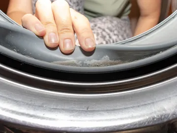 Goma de lavadora sucia Goma de lavadora sucia