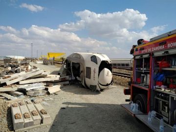 Descarrila un tren Alvia en Zamora