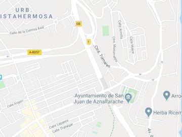 Lugar del accidente donde un motorista huyó del lugar de los hechos