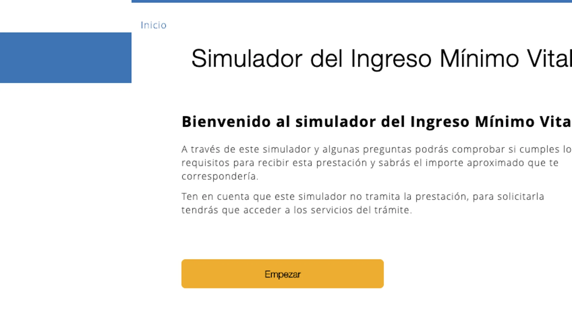 Simulador Ingreso Mínimo Vital: Comprueba si cumples los requisitos y cuánto dinero te corresponde Simulador Ingreso Mínimo Vital: Comprueba si cumples los requisitos y cuánto dinero te corresponde