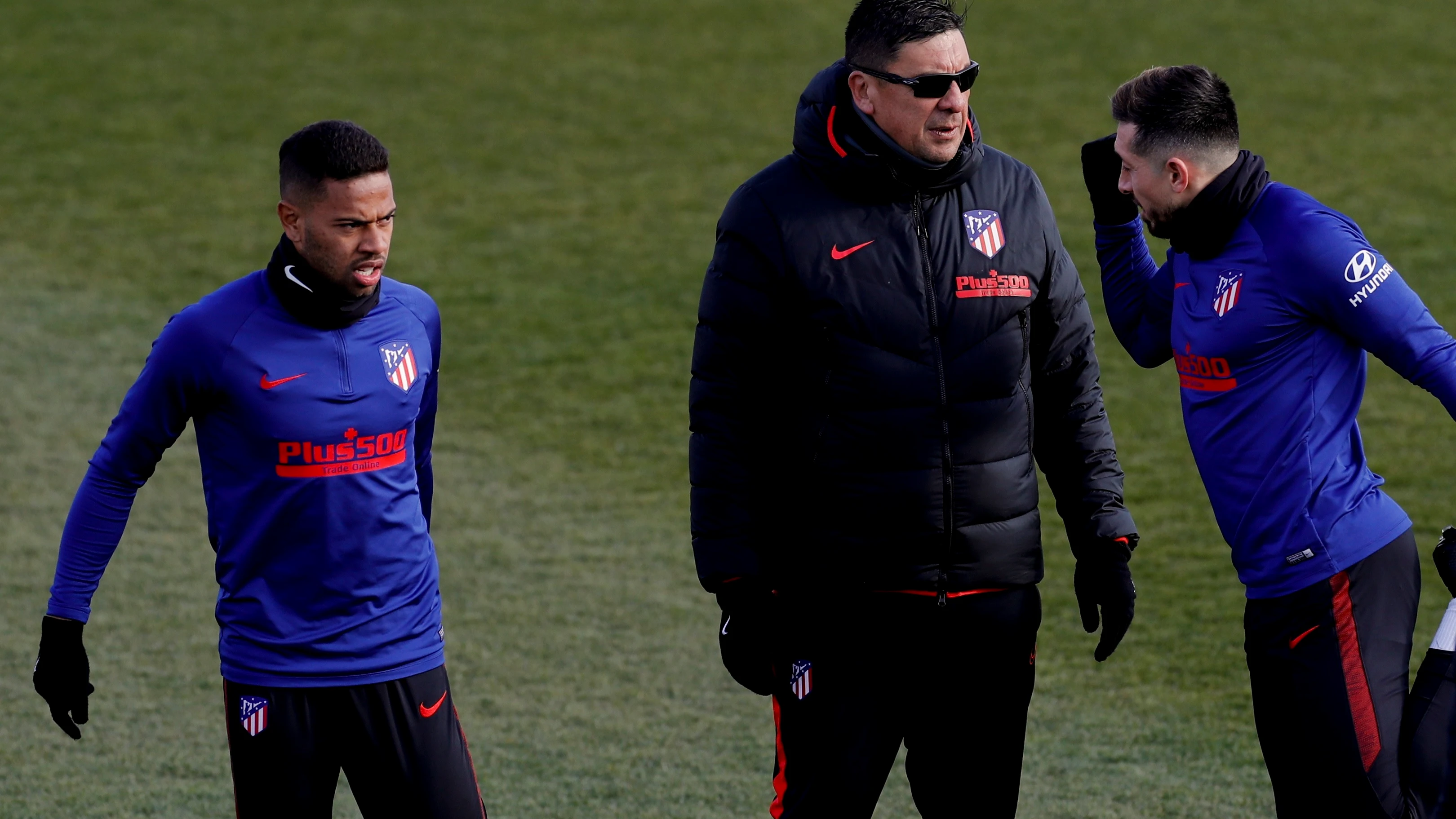 El 'Mono' Burgos, en un entrenamiento del Atl&eacute;tico de Madrid