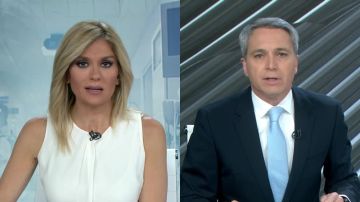 Sandra Golpe y Vicente Vallés