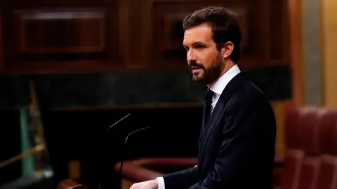 El líder del Partido Popular, Pablo Casado El líder del Partido Popular, Pablo Casado