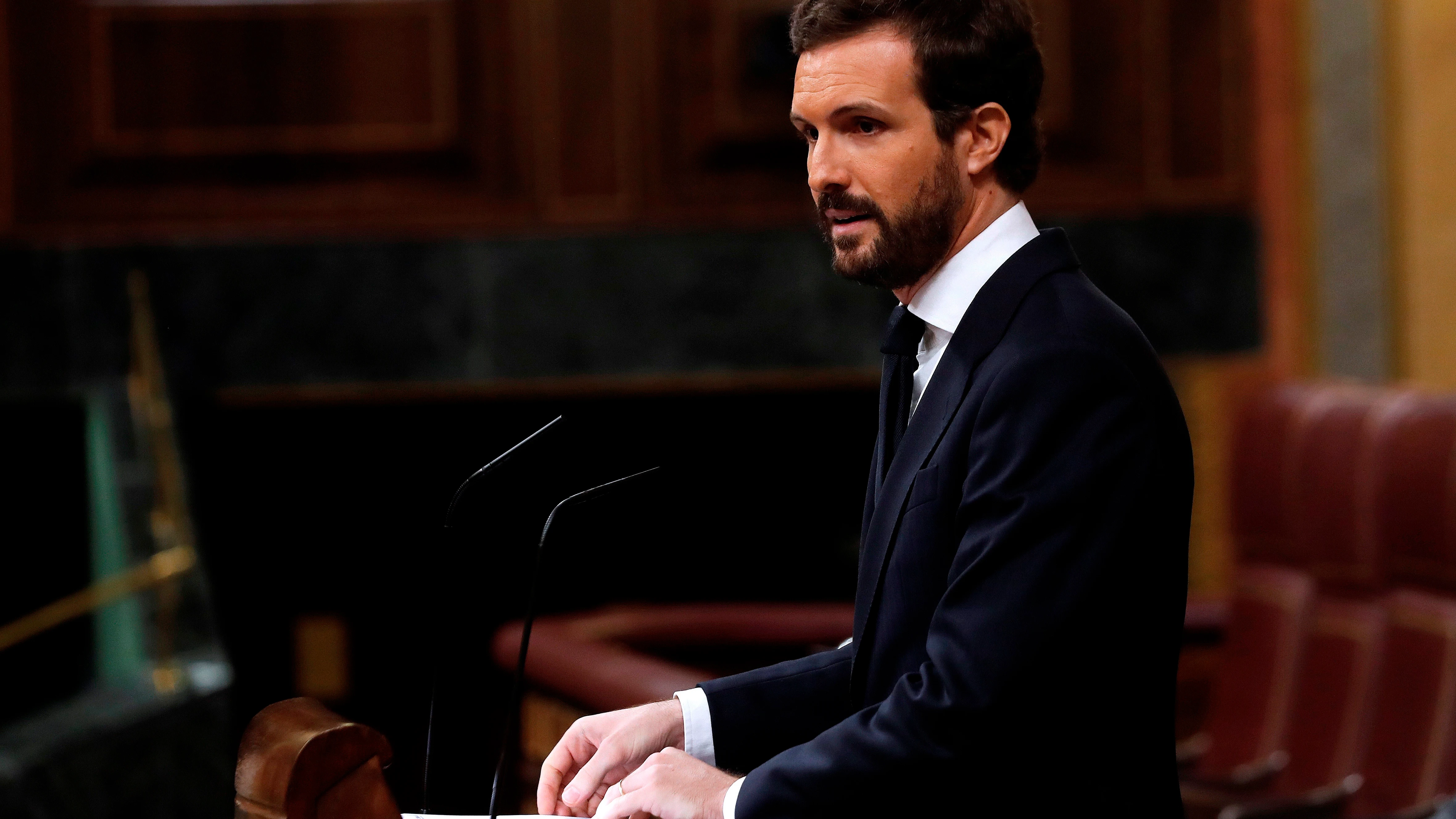 El líder del Partido Popular, Pablo Casado El líder del Partido Popular, Pablo Casado
