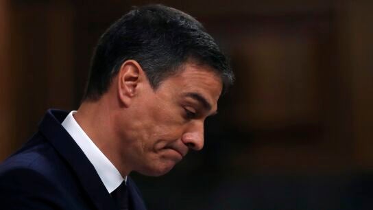 El presidente del Gobierno, Pedro S&aacute;nchez, durante el pleno del Congreso 