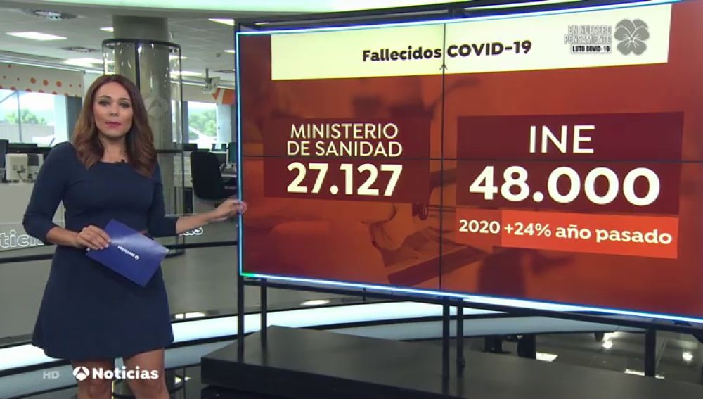 El INE recoge 44.000 muertes más de las esperadas en 2020, un 24% más que el año pasado