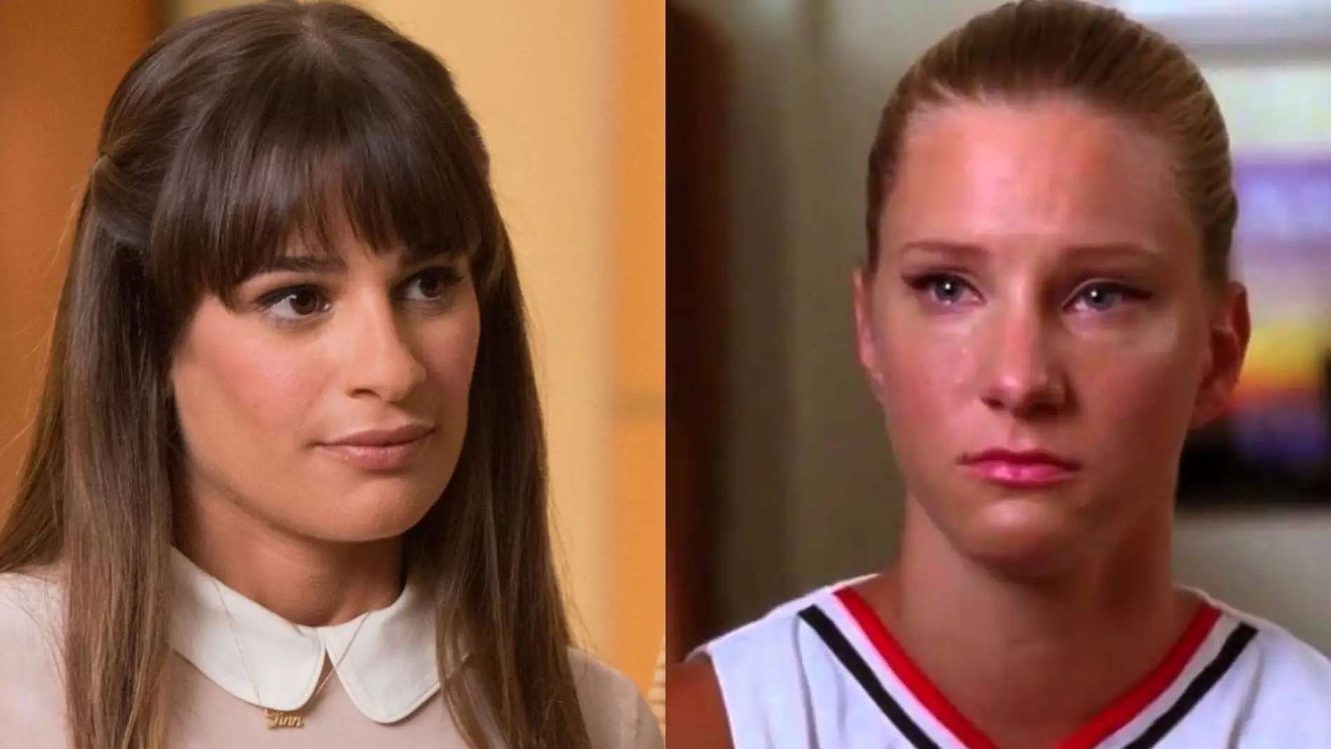 Lea Michele y Heather Morris en 'Glee' como Rachel Berry y Brittany Pierce