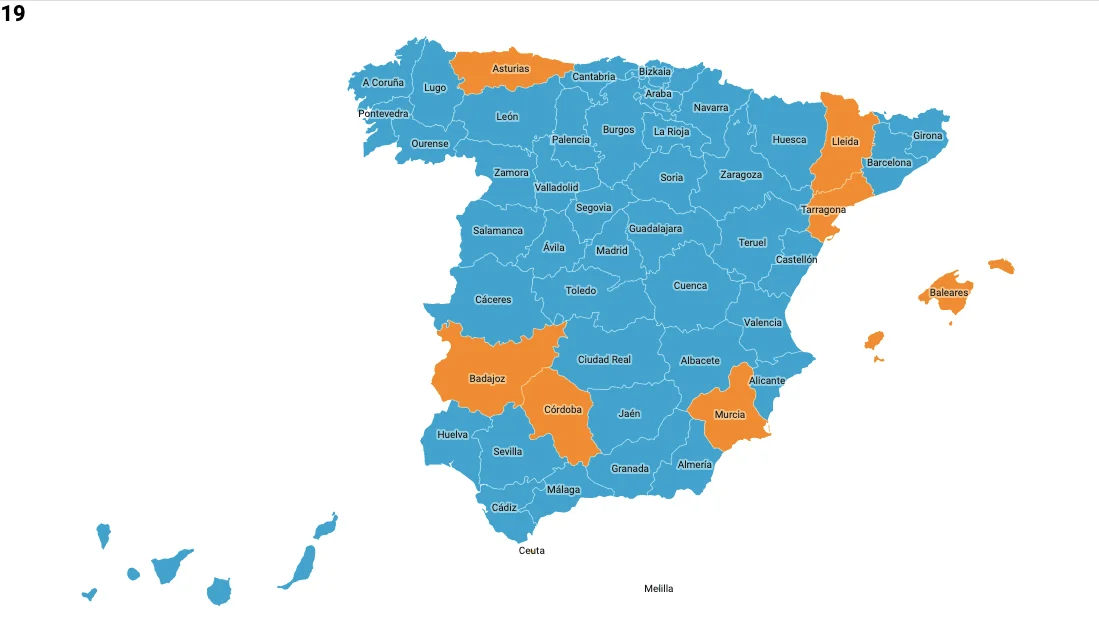 Mapa rebrote Mapa rebrote