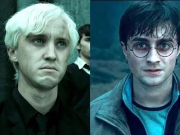 Draco Malfoy y Harry Potter en 'Las Reliquias de la Muerte' Draco Malfoy y Harry Potter en 'Las Reliquias de la Muerte'