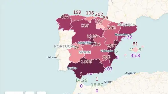 El mapa interactivo de la transferencia del conocimiento científico en España El mapa interactivo de la transferencia del conocimiento científico en España