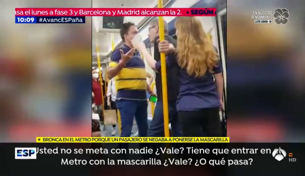 Bronca en el metro Bronca en el metro