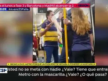 Bronca en el metro Bronca en el metro