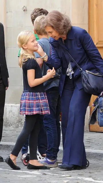 La reina Sofía y su nieta Irene Urdangarin La reina Sofía y su nieta Irene Urdangarin