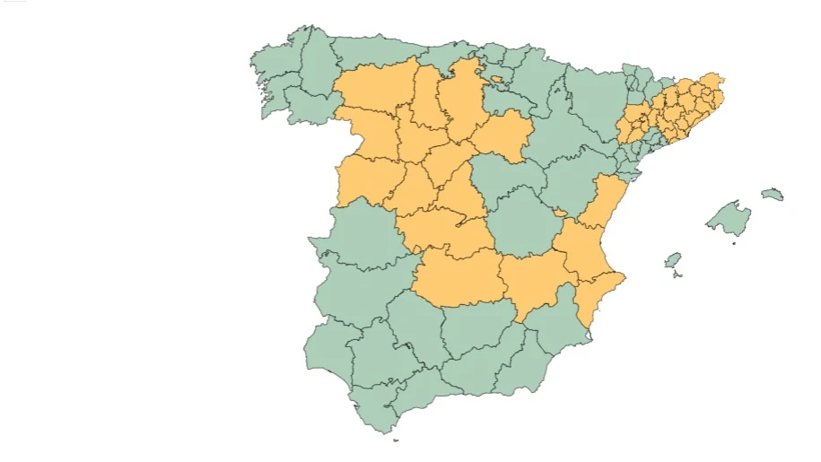 Mapa de la desescalada del coronavirus: provincias y territorios que pasan de fase