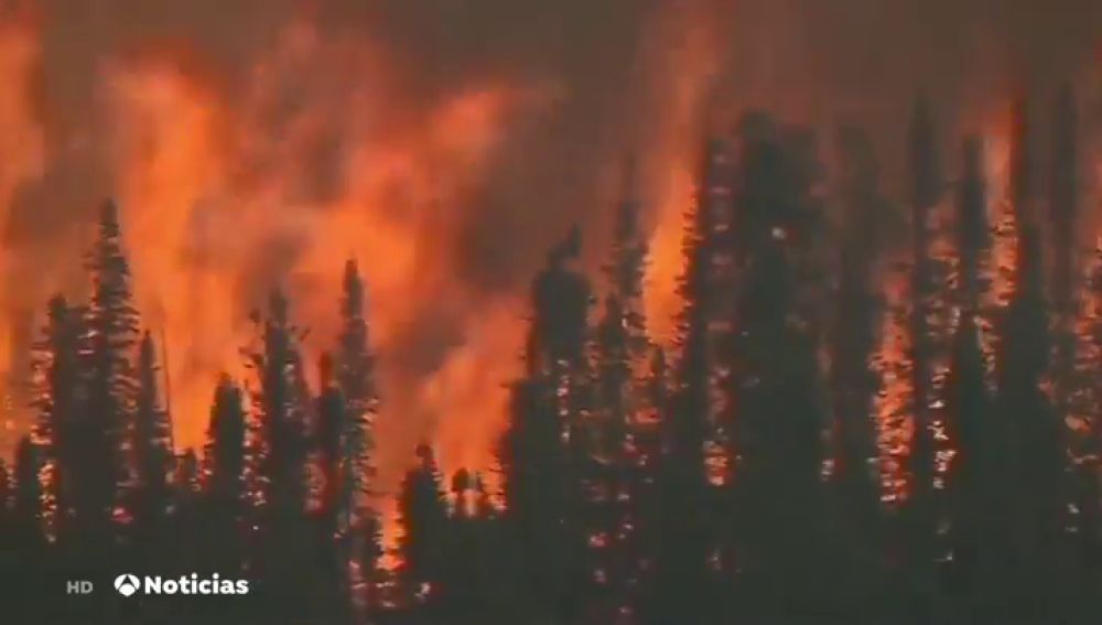 Incendios y humo denso avanzan sobre el oeste de EEUU y Canadá