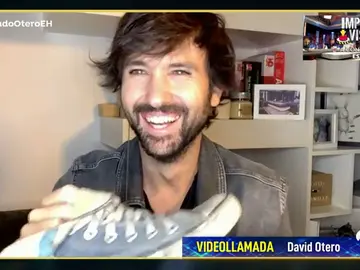 David Otero muestra el recuerdo más valioso que posee de 'El canto del loco' David Otero muestra el recuerdo más valioso que posee de 'El canto del loco'