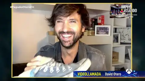 David Otero muestra el recuerdo más valioso que posee de 'El canto del loco' David Otero muestra el recuerdo más valioso que posee de 'El canto del loco'