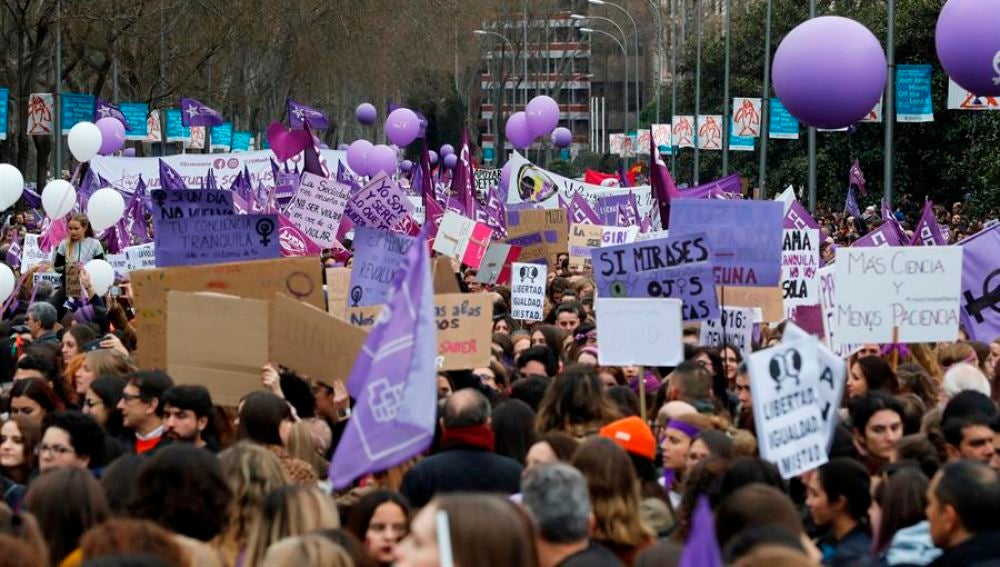 La manifestación del 8 de marzo en Madrid