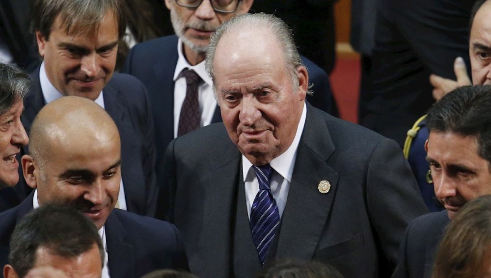 El rey Don Juan Carlos en un acto