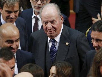 El rey Don Juan Carlos en un acto