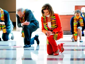 La presidenta de la Cámara de Representantes, la demócrata Nancy Pelosi La presidenta de la Cámara de Representantes, la demócrata Nancy Pelosi