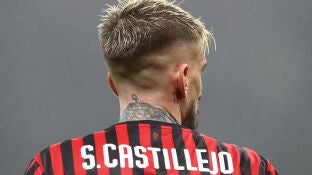Samu Castillejo, durante un partido con el Milan