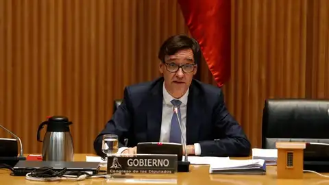 Salvador Illa, ministro de Sanidad, en la comisión en el Congreso de los Diputados Salvador Illa, ministro de Sanidad, en la comisión en el Congreso de los Diputados