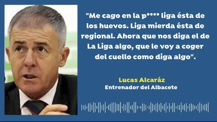 Lucas Alcaraz, entrenador del Albacete Lucas Alcaraz, entrenador del Albacete