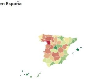 Mapa de la España despoblada