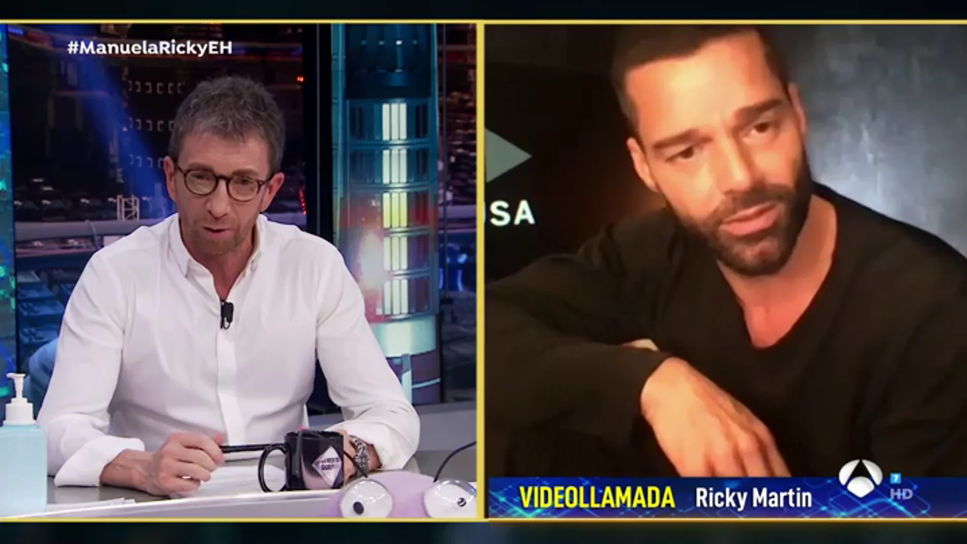 Ricky Martin reconoce a Pablo Motos haber sentido "ansiedad" durante el confinamiento