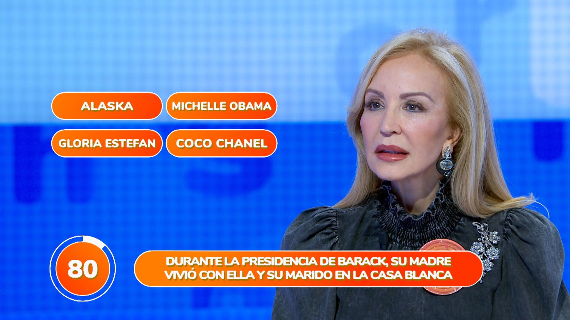 El despiste de Carmen Lomana, protagonista de la prueba ‘Una de Cuatro’