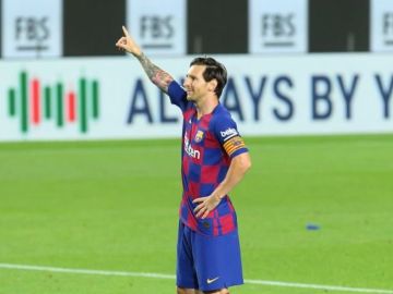 El gesto de Leo Messi tras su gol al Leganés