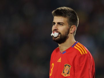 Gerard Piqué, en Sudáfrica