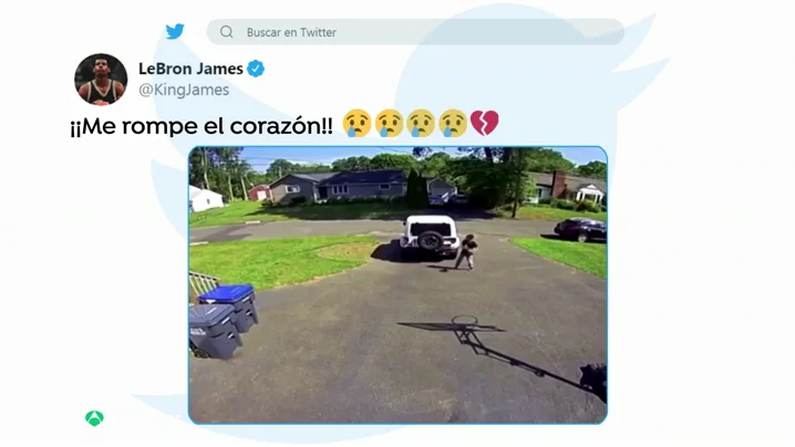 La reacci&oacute;n de LeBron James al ver el v&iacute;deo un ni&ntilde;o afroamericano escondi&eacute;ndose de la Polic&iacute;a en EE.UU.