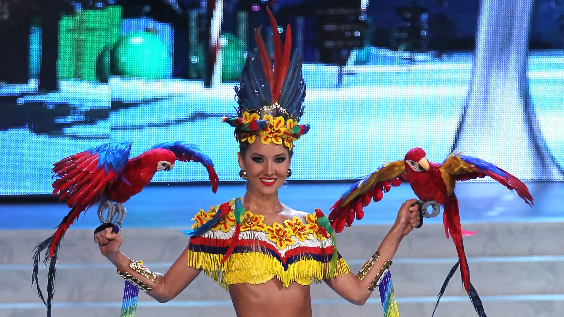 Daniella Álvarez representando a su país en el certamen de Miss Universo en 2012