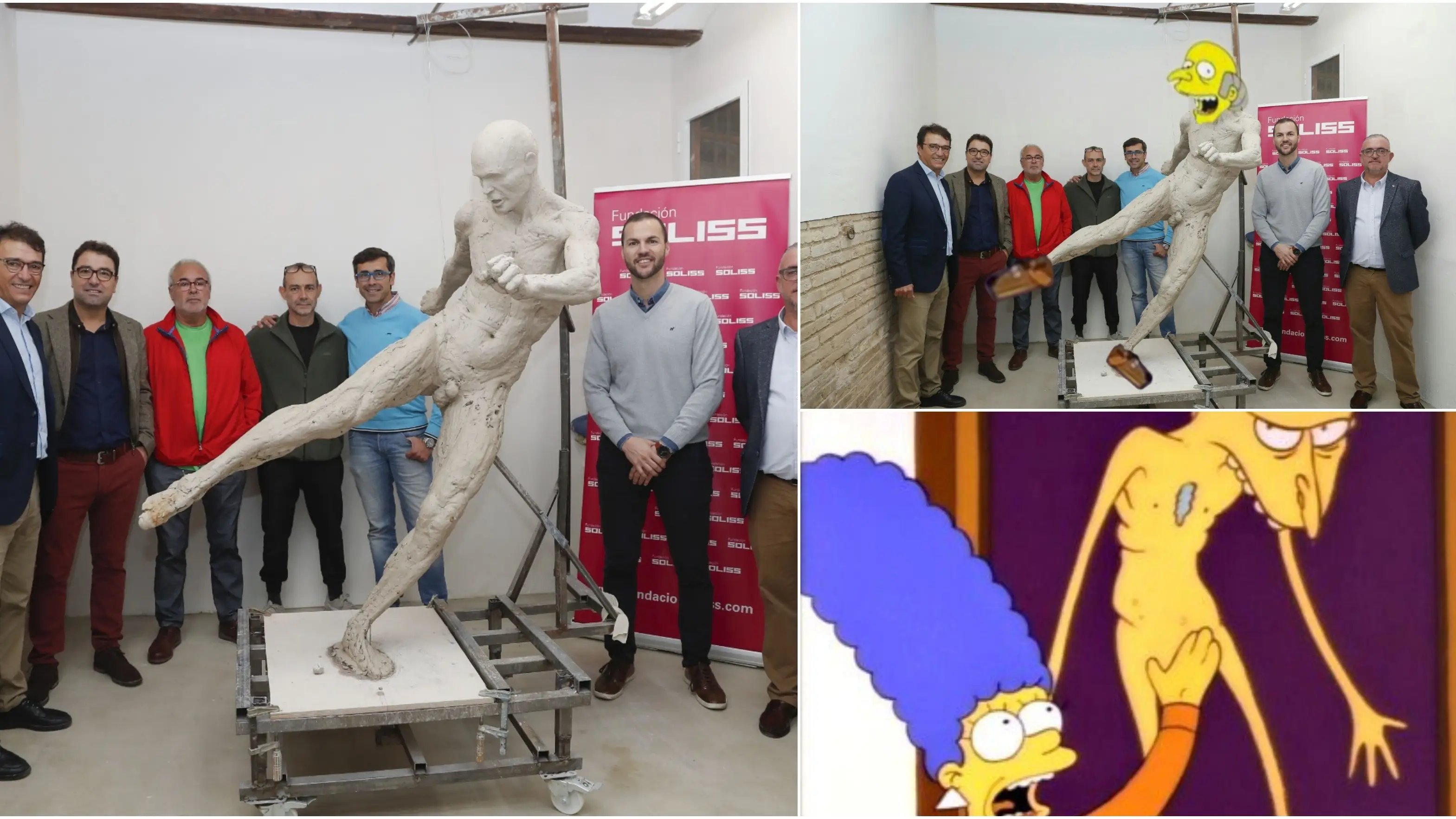 La estatua de Iniesta y los memes en las redes sociales La estatua de Iniesta y los memes en las redes sociales