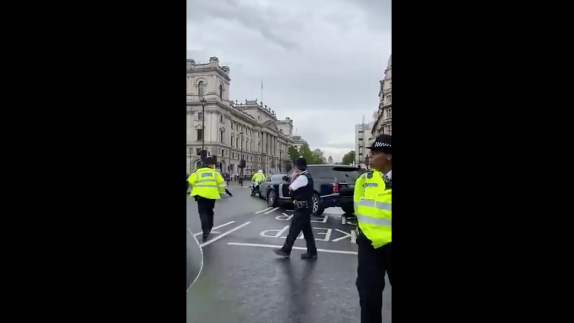 Choque contra el coche de Boris Johnson Choque contra el coche de Boris Johnson