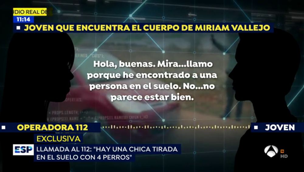 Exclusiva: El audio de la llamada al 112 del hombre que encontró a Miriam Vallejo en Meco