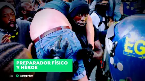 Patrick Hutchinson: "Si los policías que miraban a George Floyd hubieran reaccionado como nosotros, hoy estaría vivo" Patrick Hutchinson: "Si los policías que miraban a George Floyd hubieran reaccionado como nosotros, hoy estaría vivo"