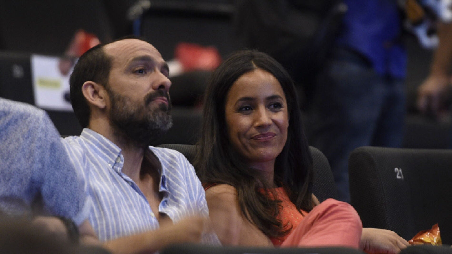 Begoña Villacís y su marido